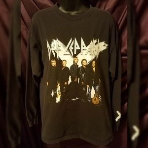 Def Leppard X Long Sleeve Men's Tee Large